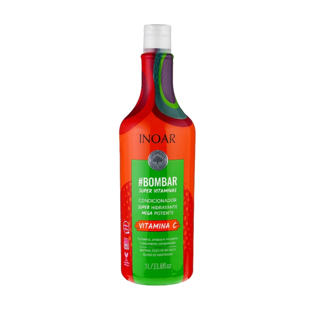 Кондиціонер Inoar Bombar Conditioner для росту волосся, з вітаміном С, 1 л